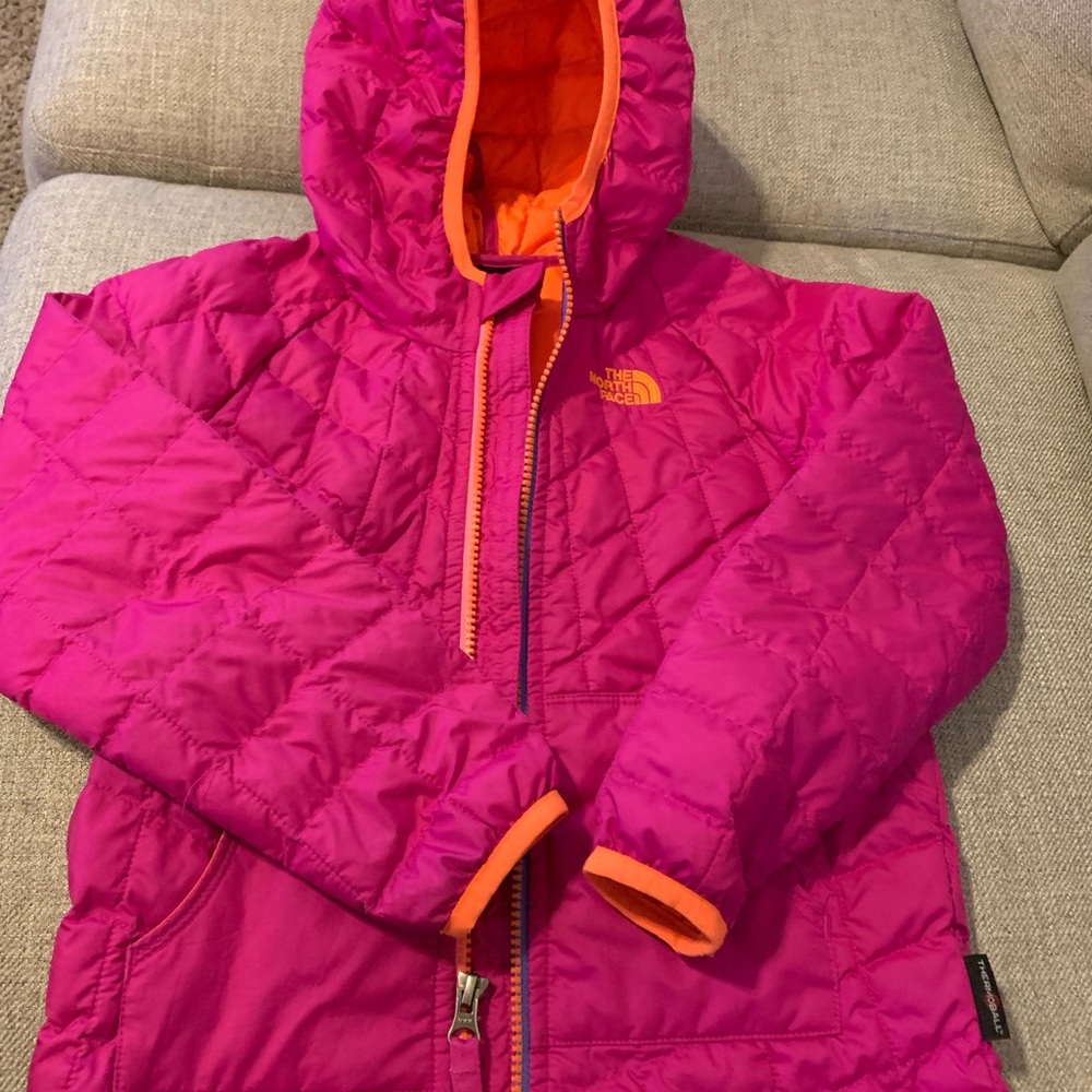 Girls north face jacket thermoball size 5